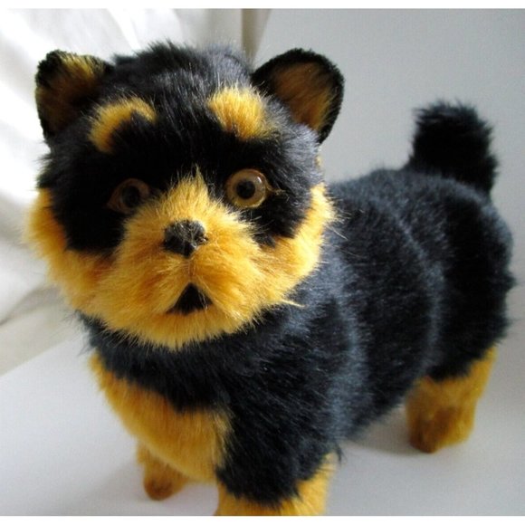 Lifelike Realistic Furry Black/Brown Cat/Kitten Figurine Standing Plush - Décor - Picture 4 of 11